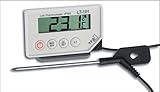Grado de protección IP65 TFA 30.1033 Termómetro digital con sonda, Color blanco