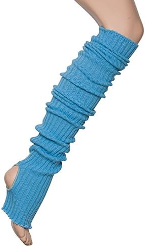 90cm Long Dance Ballet Hen Party Club Leg Warmers All Colours By Katz Dancewear (Sky Blue)