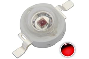 CHANZON 10 Stück High Power LED Chip 3W Far Red Plant Grow Light (730nm/400mA - 500mA/DC 1.8V - 2.2V/3 Watt) SMD COB Emitter Diode Components 3 W Bead for DIY Growing Lamps