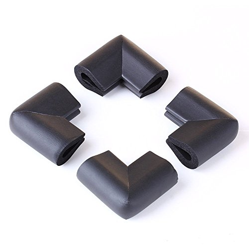 Corner Protector - SODIAL(R) 4pcs Bumper Corner Protectors by Table Edge Baby Safety Black