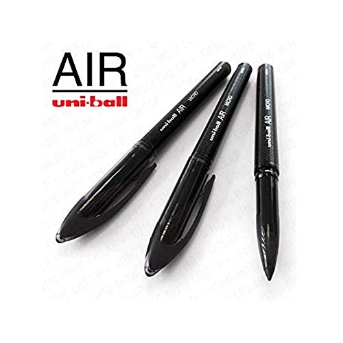 Uni-Ball Air Miro - 0.5mm Fine Bille - Pack de 3 - Noir - UBA-188-M