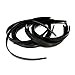SODIAL(R) 1/2" Black Plastic Hair Headband - 36 Pieces