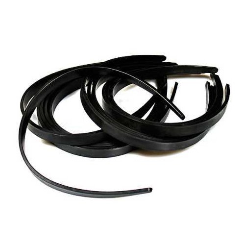 SODIAL(R) 1/2" Black Plastic Hair Headband - 36 Pieces