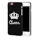 Produktbild Cuitan Paare Schutzhülle Hülle für Apple iPhone 7 (4,7 Zoll), Königin Krone Design Frosted Harte Anti-Scratch Rück Abdeckung Case Cover Handytasche Rückseite Tasche Handyhülle für iPhone 7 (4,7 Zoll)(Nicht enthalten Handy)