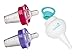 Munchkin The Medicator Pacifier Medicine Dispenser 2-Pack with Nasal Aspirator, Pink/Purple