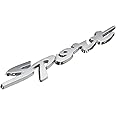 Sakuun Sleek Sport 3D Metal Chrome Sticker Emblem Badge-Stylish Logo for Cars, Bikes & More- Size 13x2cm- Vehicle Accessory Elegant Design Silver.