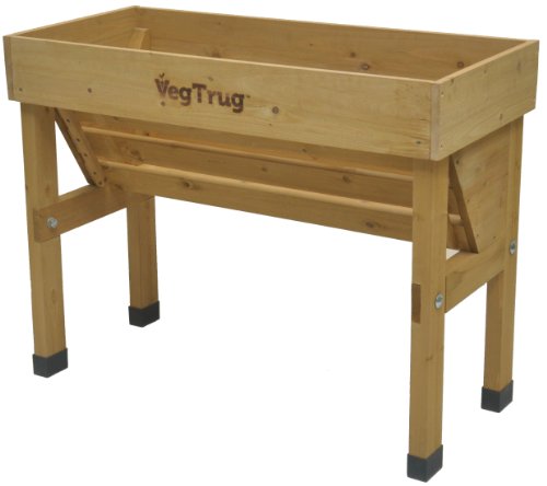 VegTrug VTWHSN0381 Pflanzentrog, 1 m, Naturholz