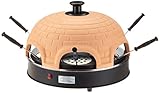 Emerio Pizzaofen, PIZZARETTE das Original, handgemachte Terracotta Tonhaube, patentiertes Design, für Mini-Pizza, echter Familien-Spaß für 6 Personen, PO-112136 Emerio Pizzaofen, PIZZARETTE das Original, handgemachte Terracotta Tonhaube, patentiertes Design, für Mini-Pizza, echter Familien-Spaß für 6 Personen, PO-112136