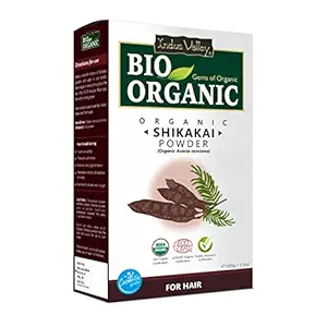 INDUS VALLEY Organic Shikakai Powder | Acacia concinna for Hair Care - (100g)