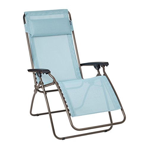 Preisvergleich Produktbild Lafuma Relax-Liegestuhl, Klappbar und verstellbar, R-Clip, Arctic (Hellblau), LFM4007-6453