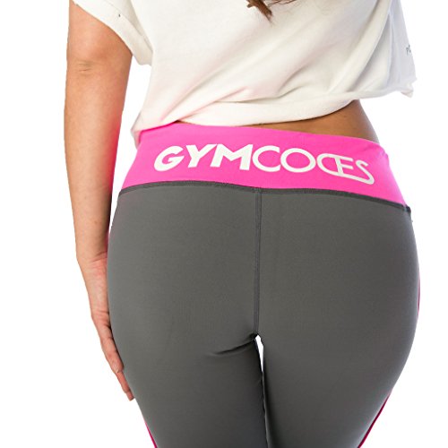 Pro-Fit Leggings von GYMCODES | Jogginghose Sportbekleidung Damen Yoga Pants Sporthose Trainingshose Yogahose Laufhose High Waist Sport Tights Fitness Kleidung sexy Sportswear Gym Freizeithose - 5