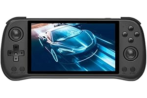 ASTARAMA Powkiddy X55 - Console portatile per videogiochi con schermo IPS da 5,5", con scheda TF da 16 G + 256 G e 30000 giochi, batteria integrata da 4000 mAh, supporto Wi-Fi e Bluetooth