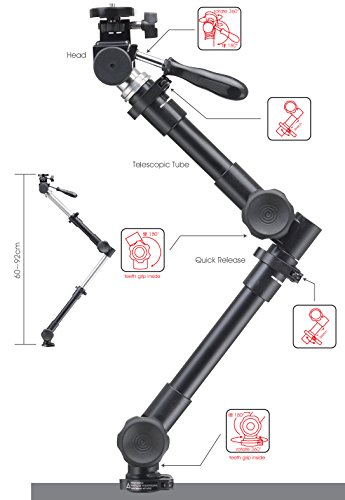Infuu Holders 111 Monitor universal Halterung Arm Ständer LCD TFT Bildschirm VESA Büro Tisch Office KFZ Auto LKW - 2