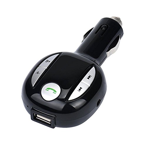 Preisvergleich Produktbild Xshuai High Fidelity Stereo Anruf Echounterdrückung LCD-Display Freisprecheinrichtung Wireless Bluetooth FM Receiver 3.5mm TF Car Kit Mp3 Player AUX Für Smart Phone iPhone, Huawei, Samsung, LG, HTC Smart Phone iPad, MP3, MP4 Spieler, Tablet (Schwarz)