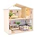 Produktbild Chenang_puppenhaus DIY Puppenhaus Mini Wohnzimmer 3D Holz mit LED Licht Kunsthandwerk Geschenk für Valentinstag, Kindertag, Weihnachten, Hochzeit, Geburtstag