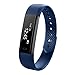 Produktbild ROGUCI Bluetooth Fitness Tracker,Kalorienanzeige Schlafmodus & Sportmodus Sport Aktivitätstracker Armband mit USB-Stick Touch-Screen-Pedometer ,Schlaf-Monitor Aktivitätsmonitor mit Anrufer-ID & SMS-Nachrichten Push-Benachrichtigungen für iPhone IOS 8.0 Android 4.3 Handys Smartphones,Blau