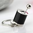 Nityasiddh Auto Part Model Key Ring Gear Box Shifter Keychain - Mini Car Shift Stick Knob Metal Key Chain - Transmission Fidget Keychain, Multi-Coloured