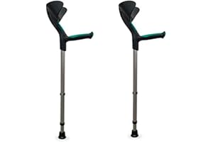 QUERALTO Pack 2 Crutches Advance with Fist Anatomical Soft | Green