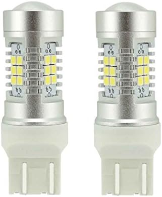 VANSSI T20 W21/5W 580 7443 DRL/Sidelight Turn Signal Corner Indicator Brake Stop Light Bulbs Super White Xenon Look 6000K (Pack of 2)