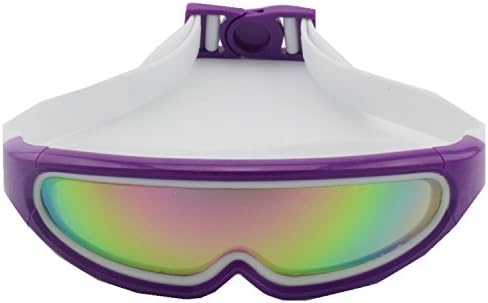Outdoor swimming adult swimming goggles colorful electroplating antifogging silicone head integrated large box (Violet)