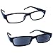 Produktbild Die Lesebrille Unternehmen Schwarz Leicht Leser Mit UV400 Sonne Leser Wert Doppelpack Herren Frauen RS32-1 Dioptrien +1,50