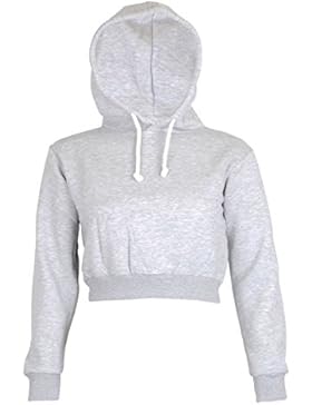 Frauen Bauchfreies Top Kapuzenpullover