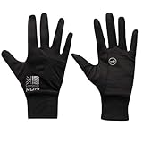 Karrimor Unisex Elasticated Cuff Mesh Panelling Key Slot Running Gloves Black