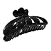OMYGOD Large Hair Claw Clip Clamp Hair Accessory - 10.3cm x 5cm x 4.5cm - Black