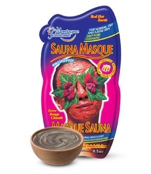 3 Sachets of Montagne Jeunesse 7th Heaven Sauna Face Mask Red Hot Earth 15g For Combination & Normal Skin