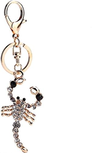 Wgwioo Crystal Keyring Scorpions Bling Rhinestone Car Ornaments Keychain?Pack Of 2? Picture Color