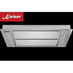 Kaiser EA 1145 Hotte aspirante plafonnière 110 cm Nouveauté/ Hotte en acier inoxydable/ Moteur 1250 M³/H/ Hotte/avec télécommande/éclairage LED à encastrer/turbo/Gagnants de German Brand Award 2018