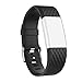 Produktbild Yaldoendo 1 x Ersatzarmband für Fitbit Charge 2 Smart-Armband mit Schnalle, Milanaise-Loop Edelstahl-Armband Smart Watch Armbänder mit einzigartigem Magnetverschluss, Schwarz, Small Size:140-170mm