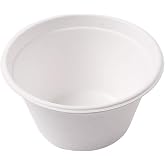 Garcia de Pou &ndash; 50 Units &ndash; 'Bionic' Bowls 360 ml &Oslash; 11.6 x 6.3 cm Bagasse White