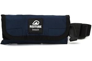 RESTUBE Beach – Boya inflable con silbato de emergencia – para nadar seguro con la familia y los niños – Ultraligera y compacta – Ideal para playa, vacaciones, agua libre – Boya de seguridad unisex