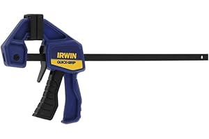 Irwin T53006EL7 Micro zacisk jednoręczny 115 mm, siła trzymania 15 kg, niebieski/czarny