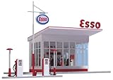 esso tankstellen Gebäude H0 Busch 1005 - Tankstelle