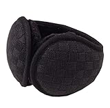 Unisex Foldable Earmuffs Warm Knit Ear Warmers Fleece Winter EarMuffs, B8