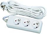 Garantía: 2 años Voltman DIO013063 - Regleta de 3 enchufes (2P + T, cable de 4 m, de 10 a 16 A)