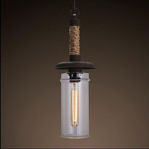 RXFRD American Style Country Retro Living Room Chandeiler Iron Candle Globe Suspension Lights 220-240V M2367 [Energy Class A +]