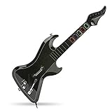  XFUNYÂ® Auto-calibration Sensor Wireless Guitar Controller for Sony PlayStation 2 PS3 Nintendo Wii Guitar Hero and Rock Band Games (Exclude Rock Band 1)-Black by XFUNY