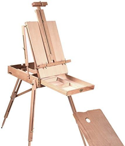 French Easel Wooden Sketch Box Portable Folding Durable Artist Painters Tripod by Interstellarr