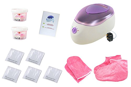 Kit: Paraffin Bath(Wax), Hands, Feet, 2x ROSA MOSQUETA (2 X 500ml) + Heater, PREMIUM QUALITY, UK plug