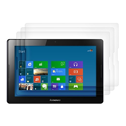 3x kwmobile Folie für Lenovo A10-70 (A7600) - klare Tablet Displayschutzfolie Crystal Clear Displayschutz kristallklar Displayfolie Schutzfolie