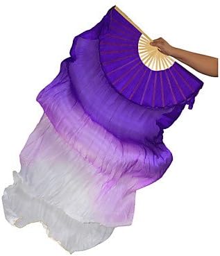 YYWUDAOQUN TT&amp;Dance Dresses Belly Dance Stage Props Women's Performance Silk Ruched Wand, one size