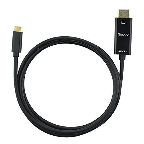 Type C auf HDMI Kabel, TOFOCO 4K * 2K USB 3.1 Typ C zu HDMI UHD TV Kabel für MacBook, ChromeBook Pixel, Samsung Galaxy S8/S8 Plus, LG G5 G6 und Mehr - 4