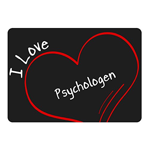 Preisvergleich Produktbild Mousepad Modern I Love Psychologen schwarz