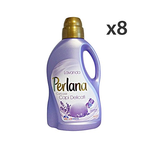 Preisvergleich Produktbild Set 8 Perlana Waschmittel Lavendel 25 MIS. Reinigungsmittel Haus