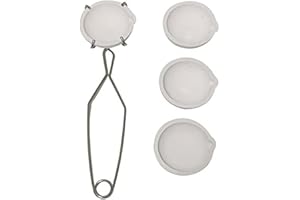 Ginobili 5-Teiliges Kleines Schmelztiegel-Set Aus Keramik, Schüssel, Schüssel, Becher, Ersatzteilset, Schmelzgold, Silber, Kupfer, mit Peitschenzangengriff 2A