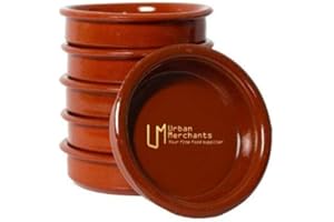 URBAN MERCHANTS Set of 6 : 12cm Spanish “Cazuela” earthenware Tapas dish