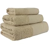 Flor De Algodón Set Toalla 3 Uds. Panama 400 G Arena 30X50/ 50X100/ 100X150 cm